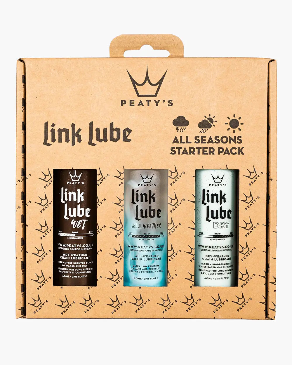 LinkLube All Seasons starter pack packaging