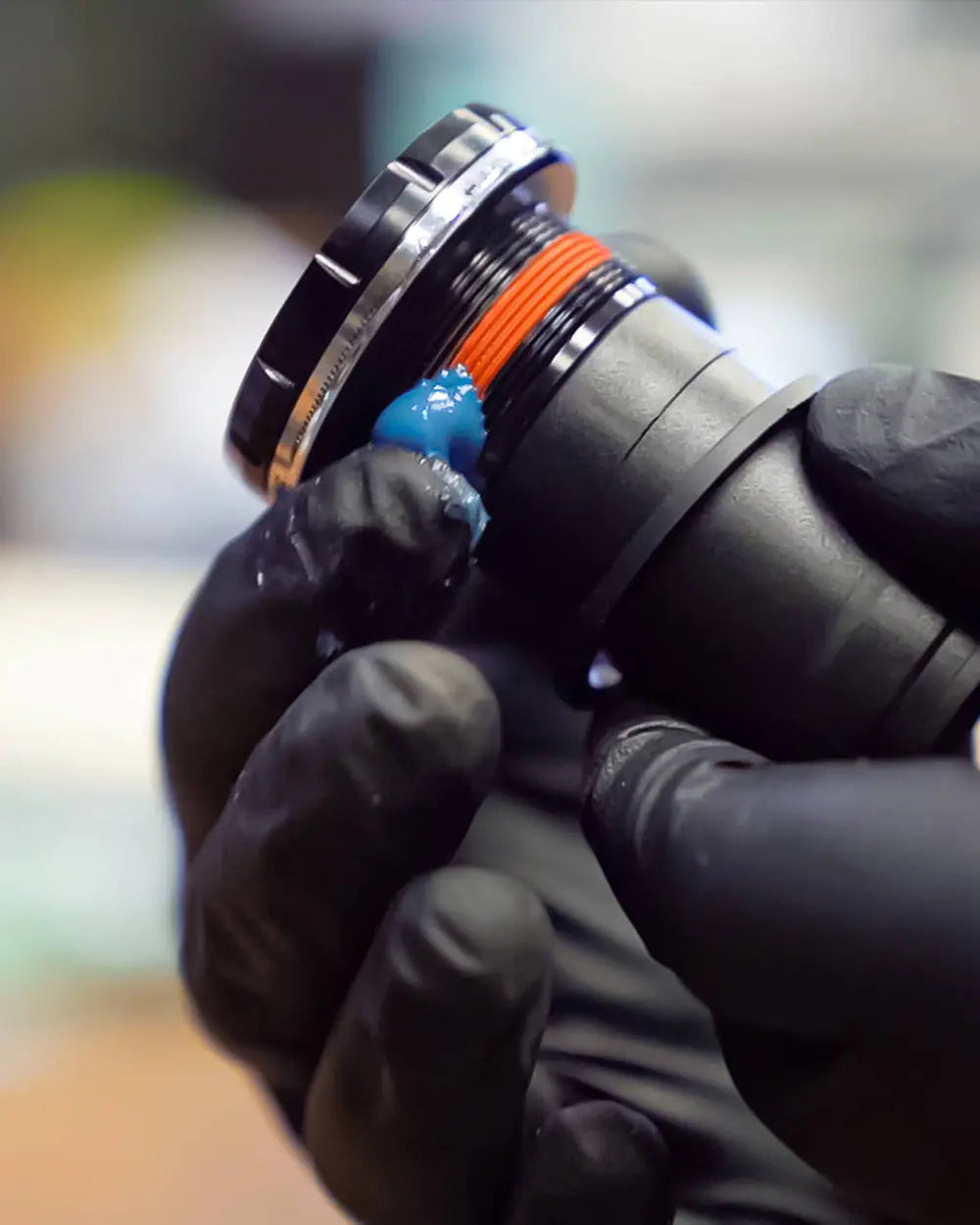 Peaty's Bicycle Assembly Grease on bottom bracket