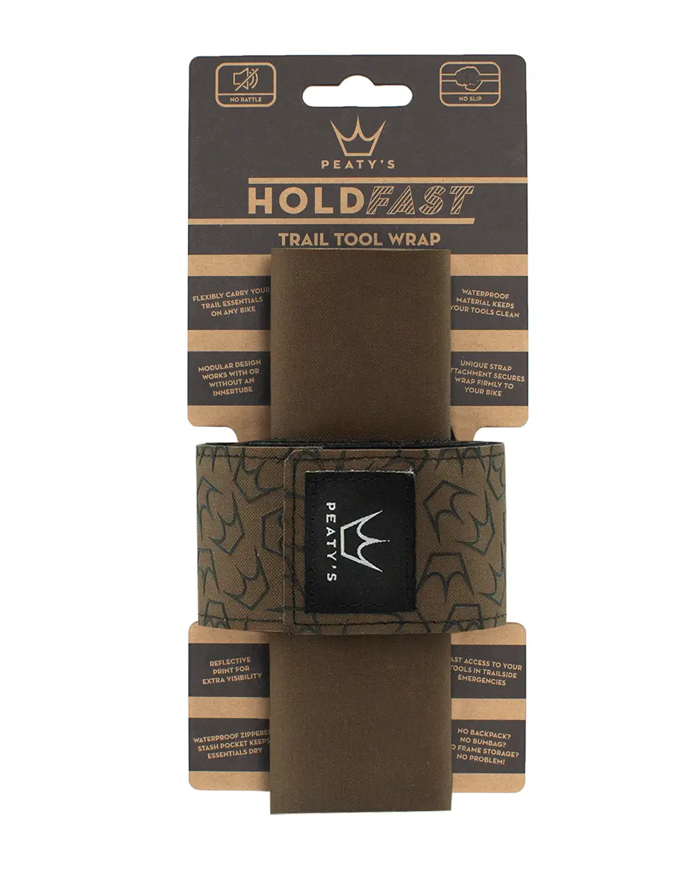 Peaty's HoldFast Trail Tool Wrap - Earth