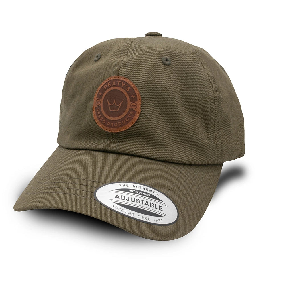 Peaty's 6 panel cap in Buck Green