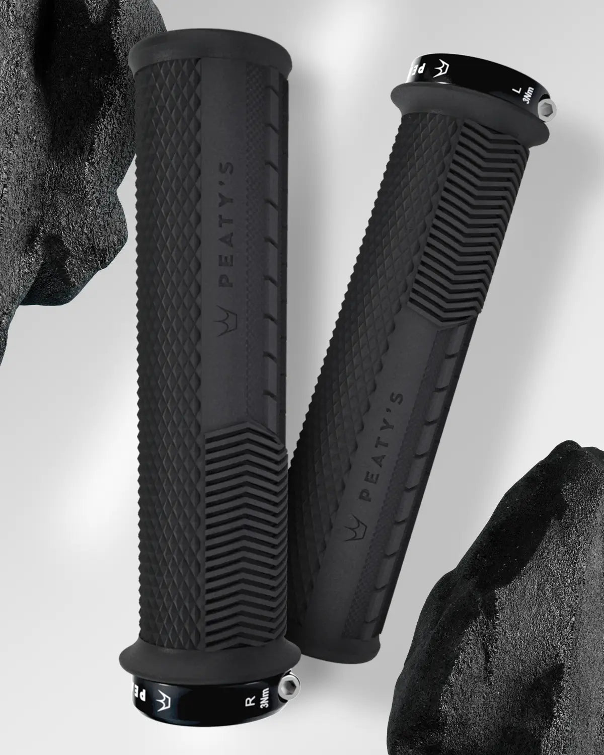 Monarch Black Knurl Grips