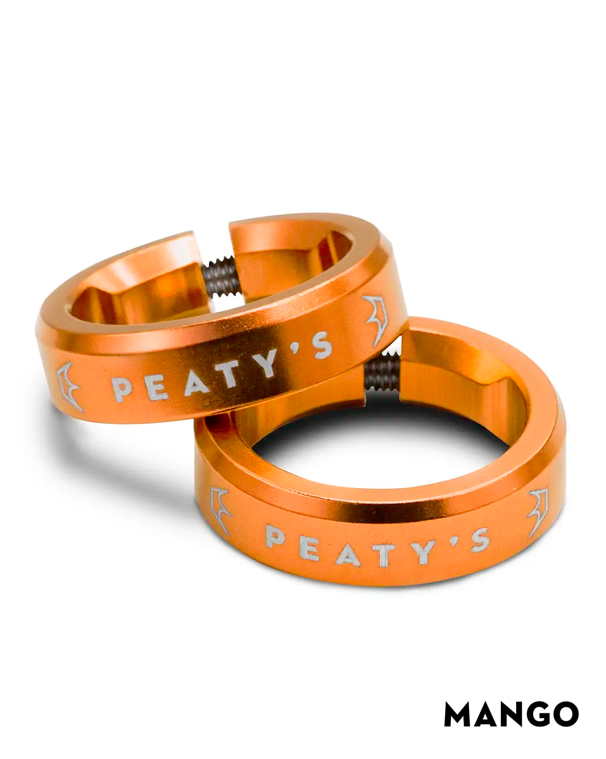 Monarch lockring in mango orange