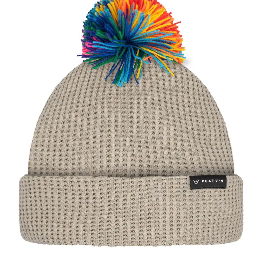 Peaty's Bobble Beanie in Latte