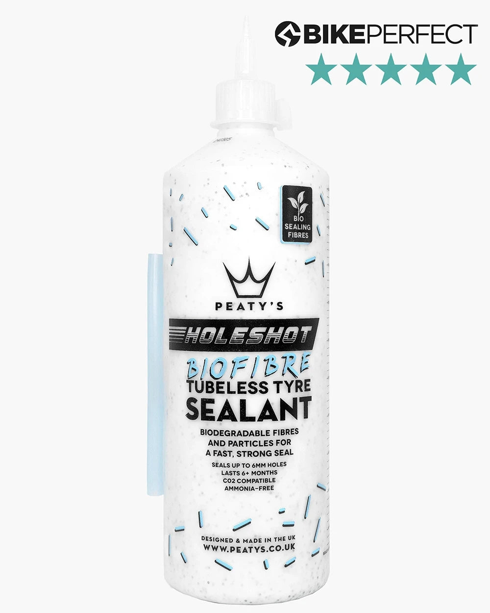 Peaty's Holeshot Biofibre Tubeless Sealant in 1 litre size