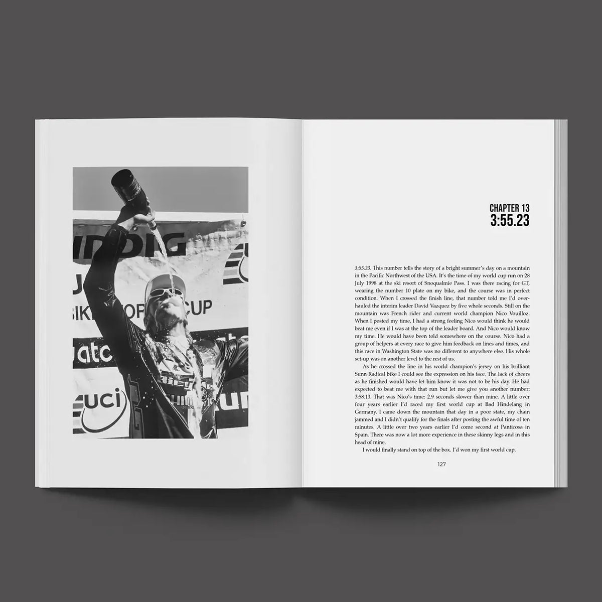 Steve Peat Forged by Fire Autobiography inside the book