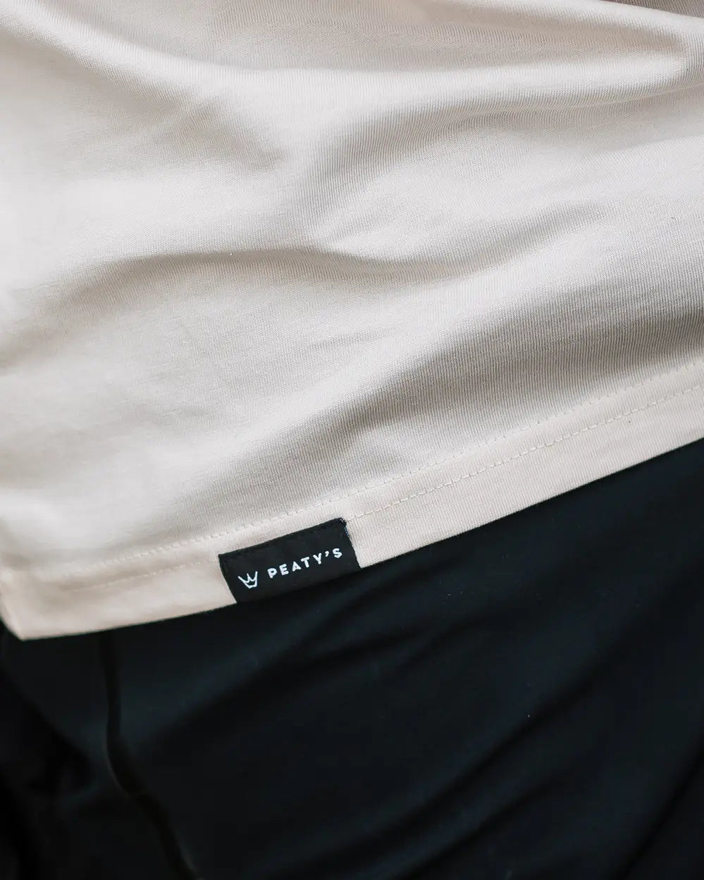 Peaty's Tee hem detail