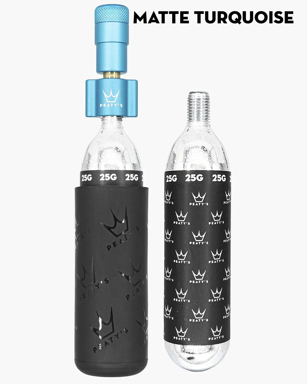 Peaty's CO2 Inflator Kit Turquoise Blue