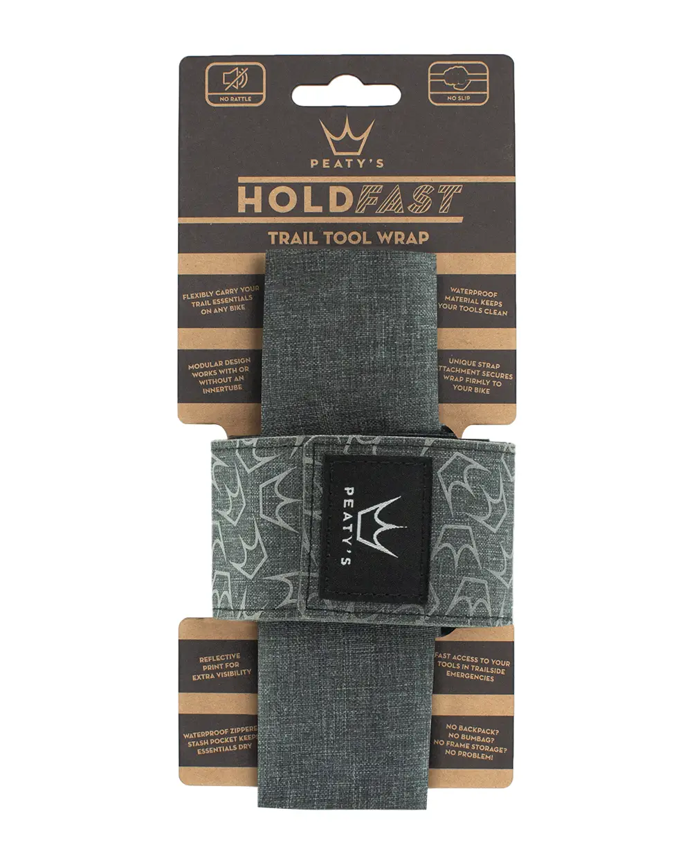 Peaty's HoldFast Trail Tool Wrap - Slate Grey