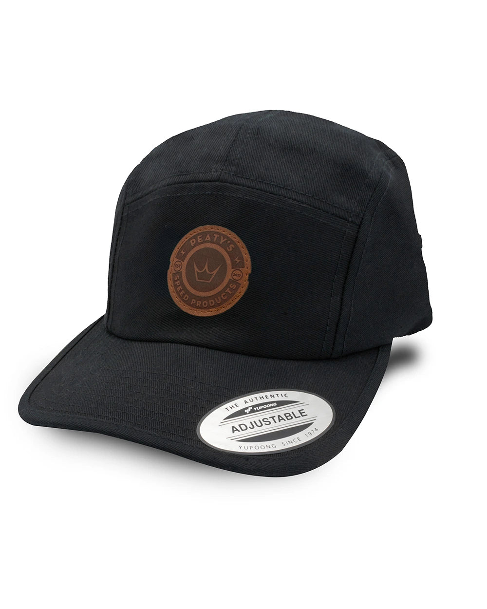 Peaty's 6 panel cap in Black