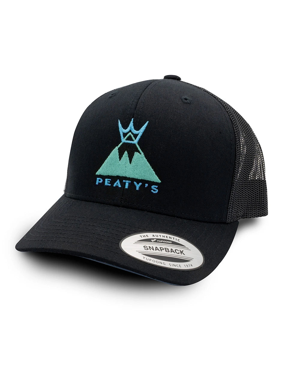 Peaty's Pubwear Summit Trucker cap in Black