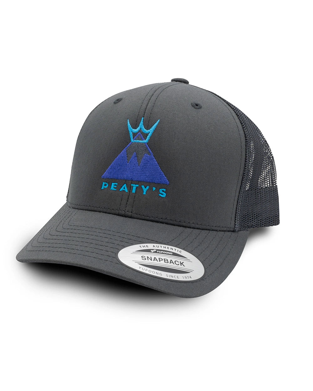 Peaty's Pubwear Summit Trucker cap in Charcoal Grey