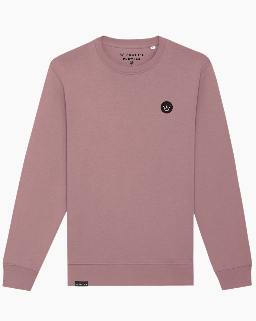 Peaty's AW24 PubWear Crew Jumper - Embroidered Crown