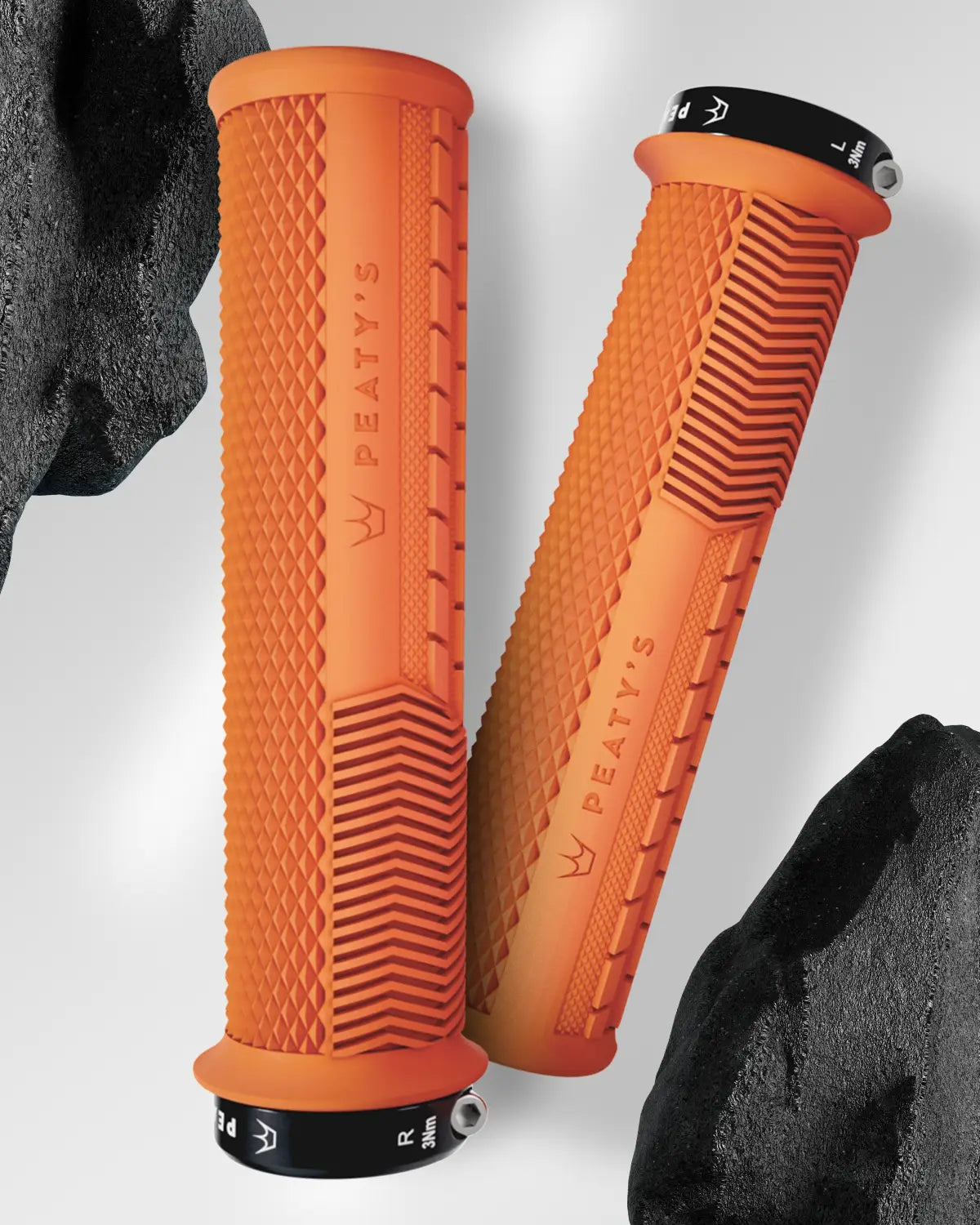 Monarch Orange Mango Knurl Grips 