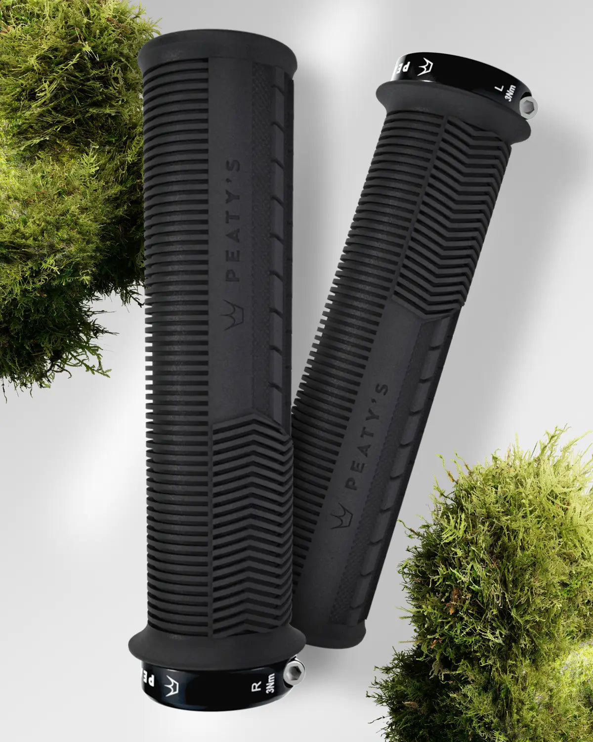Teissuly Horn Handlebar Grips With Gel Cushioning, Ergonomic Handlebar