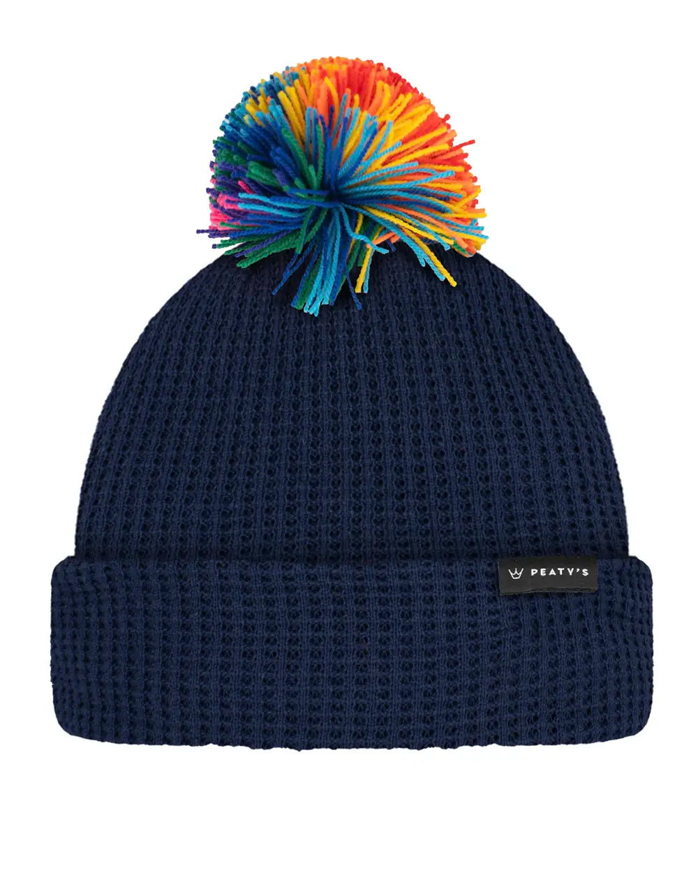 Peaty's Bobble Beanie in Navy Blue
