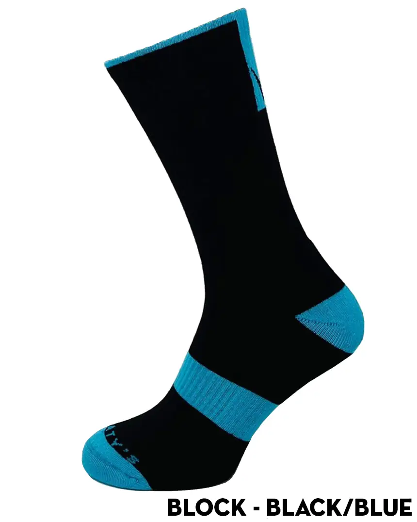 Peaty's AW25 ShredSocks - Block Black/Blue